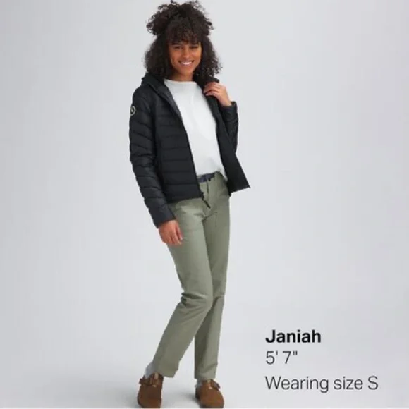 Backcountry Black Teo Down Puffer Jacket Coat Women’s Size XS